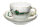 Kaffeegedeck gr&uuml;n roter Drache Meissen Neuer Ausschnitt 1. Wahl nach 1970 (14cm)
