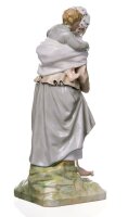 figurine beggar woman with two children KPM Berlin painted 1st Choice very good condition