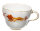 coffee cup &amp; saucer red dragon pattern Meissen New Cutout form 00584 1st Choice after 1970 (14cm)