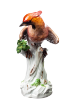 figurine bird bohemian waxwing Meissen designed by Johann Joachim K&auml;ndler Animals 1st Choice form 274 X (Neu:77069) 1850-1924 hight:23cm
