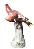 figurine bird bohemian waxwing Meissen designed by Johann Joachim K&auml;ndler Animals 1st Choice form 274 X (Neu:77069) 1850-1924 hight:23cm