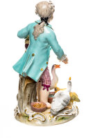 figurine boy feeding gooses Meissen allegories 1st Choice form C 41 1850-1924 hight:12,5cm