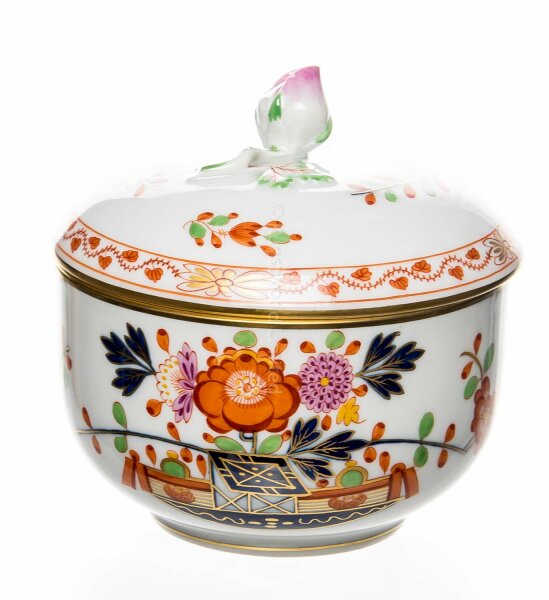 sugar bowl with lid sugar bowl with lid Meissen New Cutout "Tischen" 1st Choice very good condition