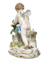 figurine Listens to Heartbeats Meissen designed by August Ringler Cubids 1st Choice form O 187 1889-1924 hight:11,5cm