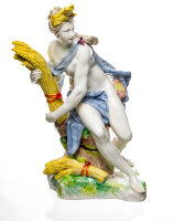 figurine allegories of summer - Ceres colored painted Nymphenburg designed by Dominikus Auliczek allegories 1st Choice form 40 1 after 1900 hight:30,3cm