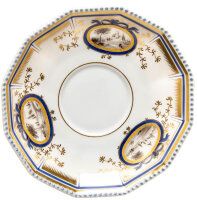 coffee cup&amp;saucer with sepia painture Nymphenburg Pearl Service designed by Dominikus Auliczek 1st Choice after 1930 (0cm)
