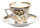 Kaffeegedeck mit Sepiamalerei Nymphenburg Perlservice von Dominikus Auliczek 1. Wahl nach 1930 (0cm)