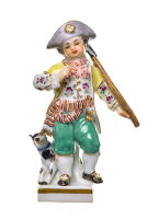 figurine Gardening boy with dog Meissen designed by...