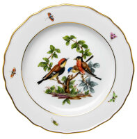 dinner plate bird pattern & insects Meissen New...