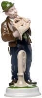 figurine wald Hornblaser Rosenthal designed by Karl Himmelstoss 1st Choice form 197 1918 hight:19,5cm