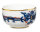 sugar bowl rich blue dragon with red points Meissen New Cutout 1st Choice 1850-1924 (7,7cm)
