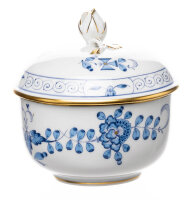 sugar bowl indian blue Meissen New Cutout form 00726 1st...
