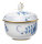 sugar bowl indian blue Meissen New Cutout form 00726 1st Choice 1987 (8,2cm)