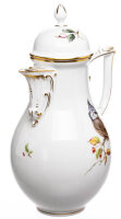 coffee pot Meissen bird and insects painture Meissen I-Form 1st Choice around 1945 25cm)