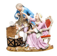 figurine the old woman in love
 Meissen designed by...