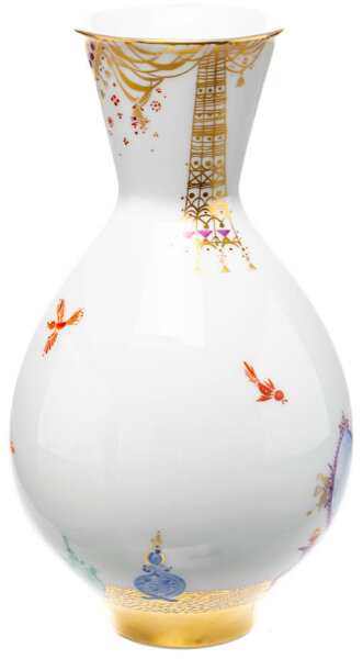 Vase 1001 Nacht  Meissen glatte Form Modell 50066 4. Wahl (Mitarbeiterware) 1985 (21cm)