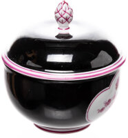 sugar bowl Camaieu-Purple-Painture black  Nymphenburg...