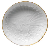 bowl golden edge Meissen swan Service designed by Johann Joachim K&auml;ndler form 5420 1st Choice after 1960 (21cm)