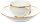 coffee cup &amp; saucer golden edge Meissen swan Service designed by Johann Joachim K&auml;ndler form 5564 1st Choice after 1960