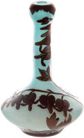 Solifleur vase with bleeding heart flowers Loetz Wittwe Klosterm&uuml;hle 1st Choice 1920/1930 (17cm)