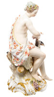 Figur Bacchantin mit Ziege KPM Berlin Mythologische Figuren 1. Wahl 1880-1920 H&ouml;he:20,5cm