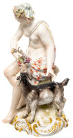 figurine Bacchus woman with goat KPM Berlin mythological figurines 1st Choice 1880-1920 hight:20,5cm