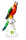 Figur gro&szlig;er Papagei auf Ast Meissen von Johann Joachim K&auml;ndler Tierfiguren 1. Wahl Modell A43b 1850-1924 H&ouml;he:41cm