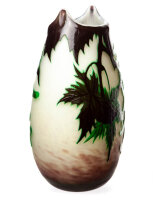 cameo vase with maple pattern Delatte  1st Choice around 1925 (22,5cm)