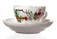 coffee cup & saucer sheaf pattern Meissen New Cutout form...