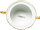 sugar bowl with tray goldbronce Meissen B-form form B103 2nd Choice 1970 (18,5cm)