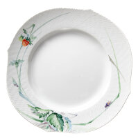 cake- , side plate Woodland Flora with Insects Meissen Grosser Ausschnitt designed by Sabine Wachs form 29472 1st Choice 1999 (22,5cm)