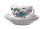 coffee cup &amp; saucer three friends Meissen New Cutout form 00572 &amp; 00562 1st Choice 1992 (14cm)