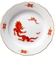 cake plate red ming dragon Meissen New Cutout form 472...