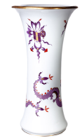 vasse violet saxonian dragon Meissen New Cutout form H59 1st Choice 1924-34 (24cm)