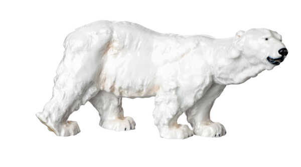 figurine ice bear natural painture Meissen designed by Otto Jarl Animals 1st Choice form T 182 1966 hight:11cm