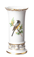 vase bird on three naturalistic painture Meissen New...