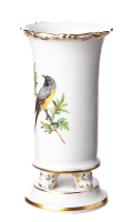 vase bird on three naturalistic painture Meissen New...