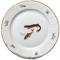 dinner plate fish painting No. 1693 Nymphenburg 1st...