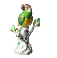 figurine parrot looking on right side Meissen designed by...