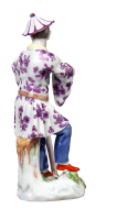 Figur Japaner mit Schirm Meissen von Johann Joachim K&auml;ndler Fremde V&ouml;lker 1. Wahl Modell E32 1924-34 H&ouml;he:12cm