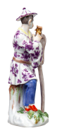 Figur Japaner mit Schirm Meissen von Johann Joachim K&auml;ndler Fremde V&ouml;lker 1. Wahl Modell E32 1924-34 H&ouml;he:12cm