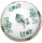 sugar bowl oriental painting, flower ornament, green Meissen New Cutout form 00822 1st Choice after 1970 (9cm)