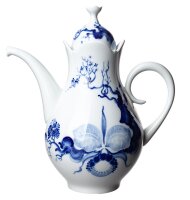 Kaffeekane blaue Orchidee Meissen Grosser Ausschnitt von...