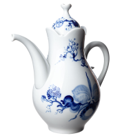 coffe pot blue orchid on tree Meissen Grosser Ausschnitt designed by Ludwig Zepner form 23593 4th Choice (Employee article) 1997 1l