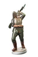 figurine Infantryman Rosenthal designed by Karl Himmelstoss 1st Choice form k385 1914 hight:17cm