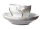 coffee cup and saucer Meissen bird and insects painture Meissen New Cutout form 0052 1st Choice after 1970 (0cm)