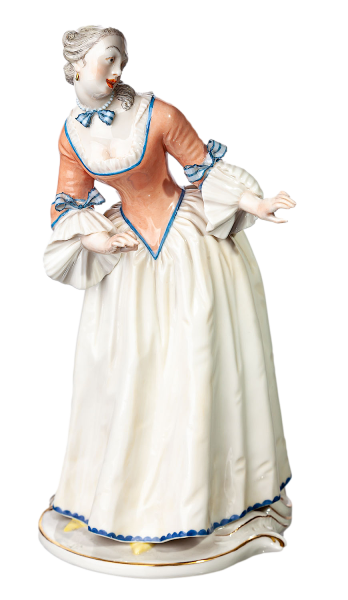 figurine Isabella Nymphenburg designed by Franz Anton Bustelli Commedia del Arte 1st Choice form 28 6 N/A hight:21cm