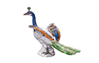 figurine Peacock without harness Meissen Animals 1st...