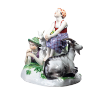figurine allegory of spring Meissen designed by Erich Hoesel  1st Choice form V124 1905-1924 hight:18cm