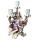 Leuchter Diogenes mit reicher Applikationsstaffage Meissen Mythologische Figuren von Johann Joachim K&auml;ndler Modell 945 1. Wahl 1850-1924 (22,5cm)